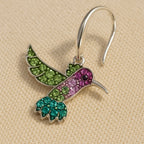 Colorful Hummingbird Sparkle Earrings