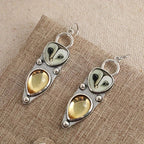 Rowena | Boho Owl Drop Earrings - Nickel Free for Sensitive Ears