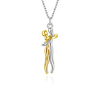 Unity | Two-Tone Loving Embrace Pendant Necklace