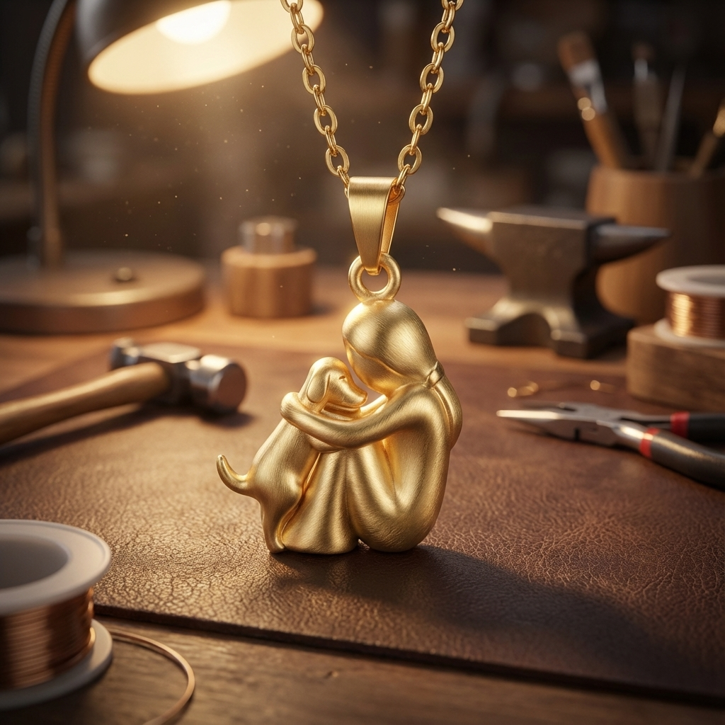 Dog Embrace Necklace