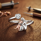Dog Embrace Ring (Rose)