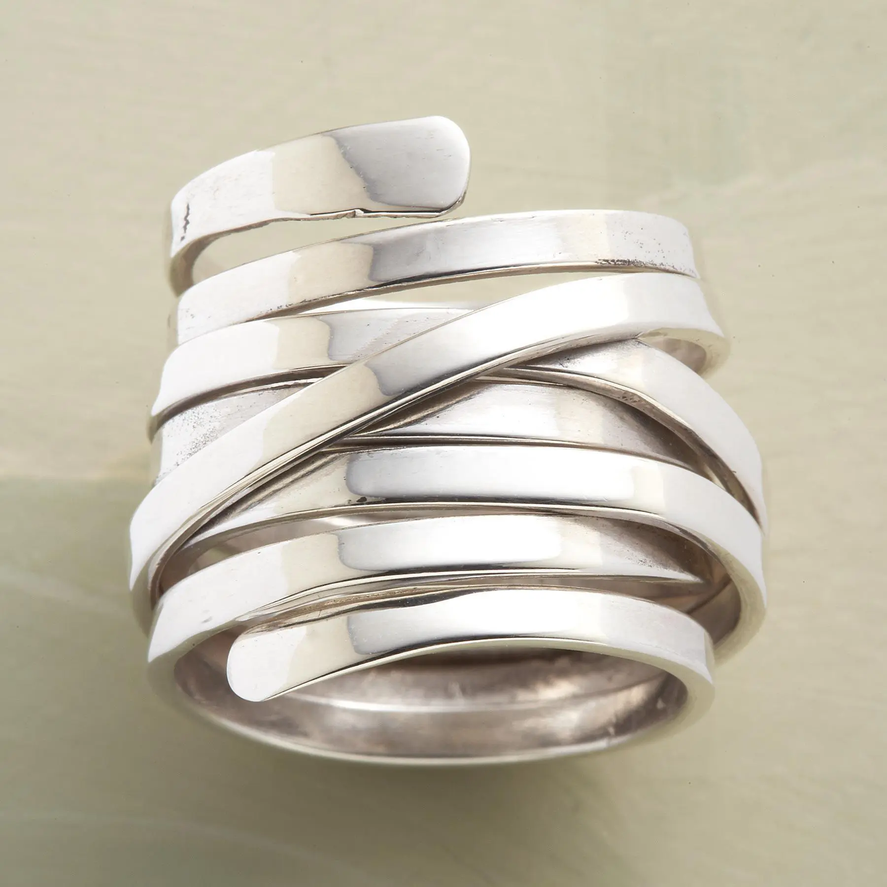 Bliss - Vintage thick layer silver ring