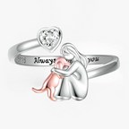 Dog Embrace Ring (Rose)