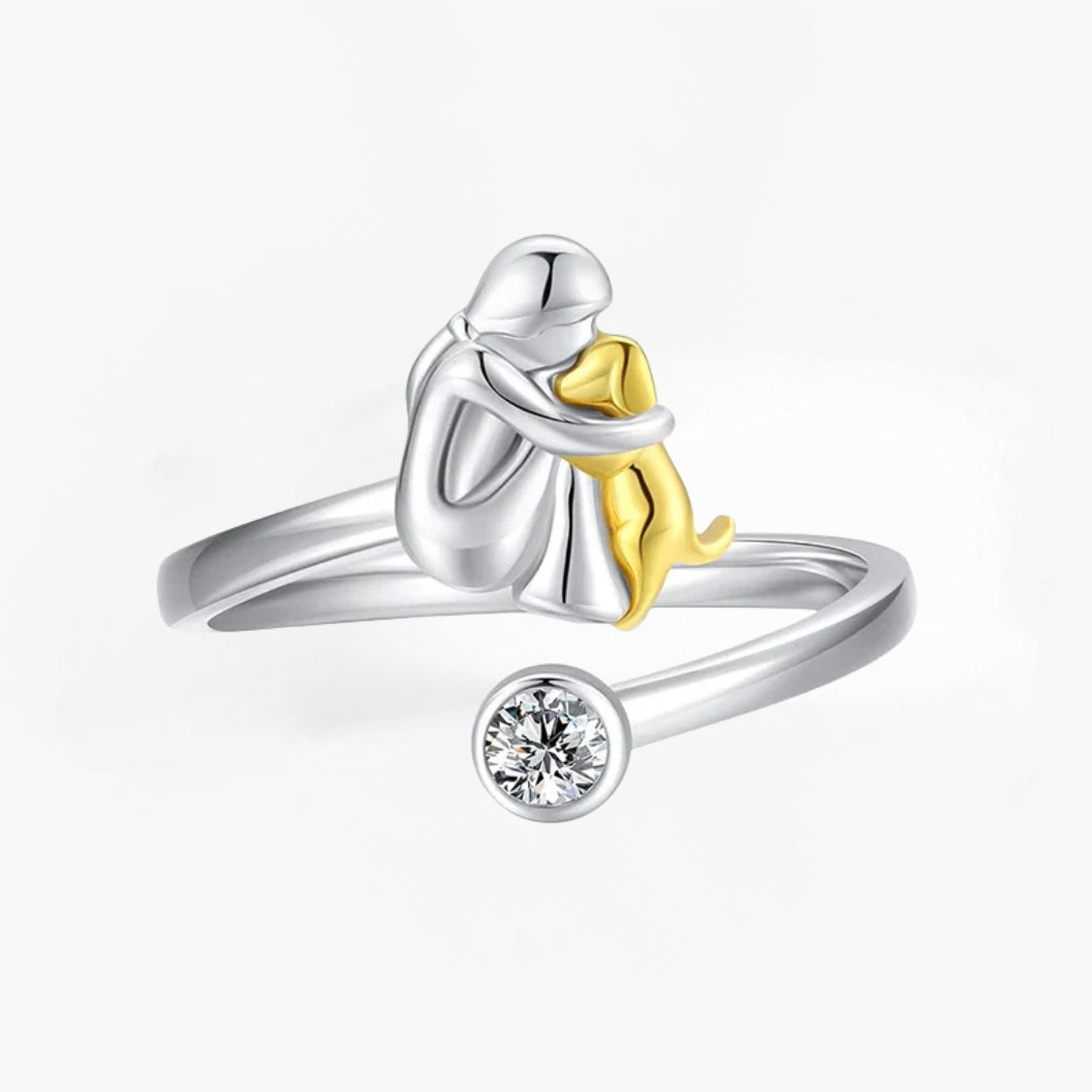 Dog Embrace Ring