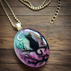 Starry Night' cat necklace